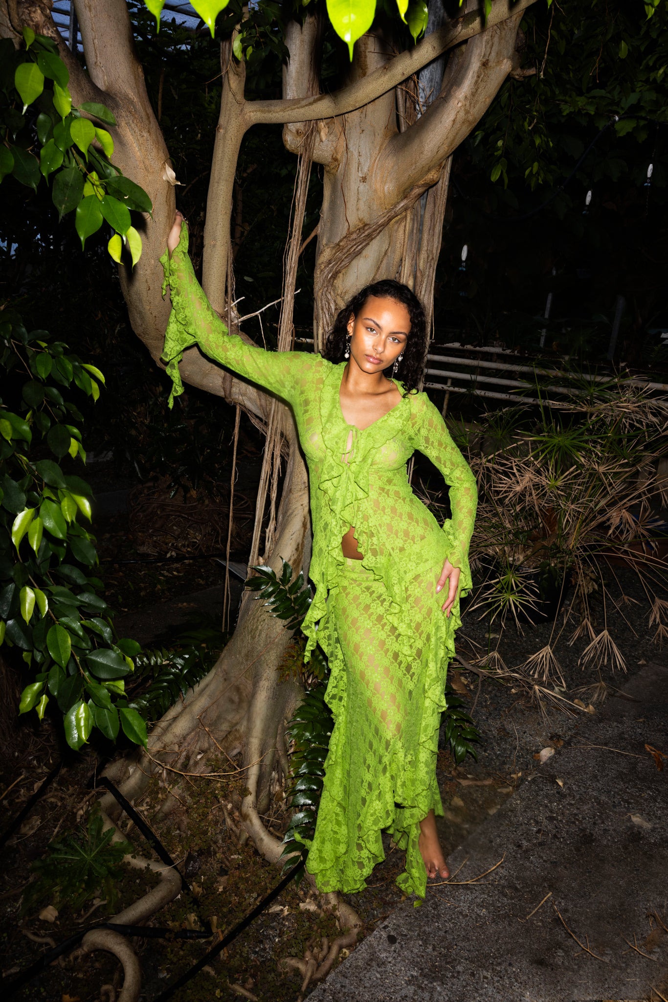 The Butterfly Skirt in Green