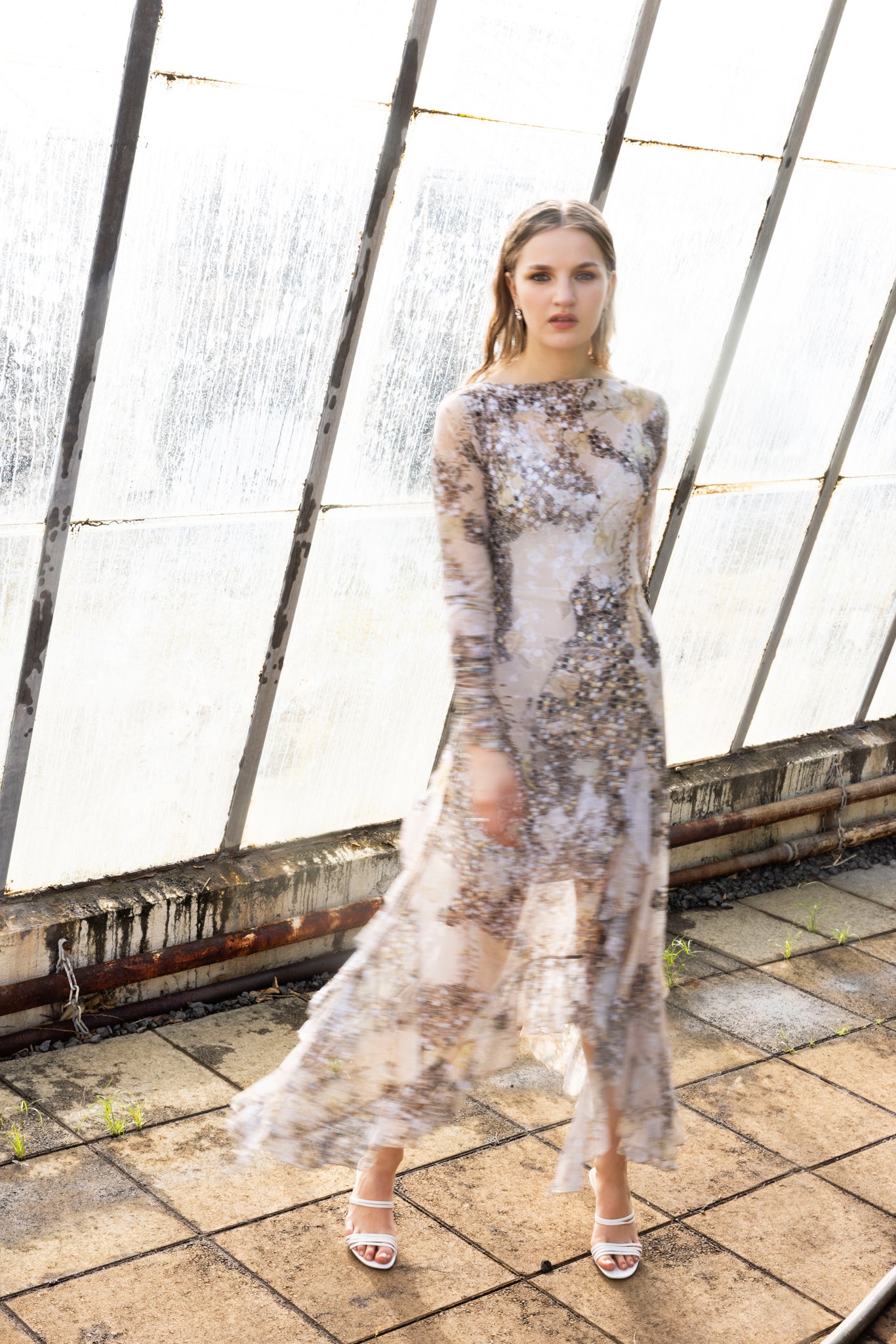 Butterfly Dress in Gold Rush