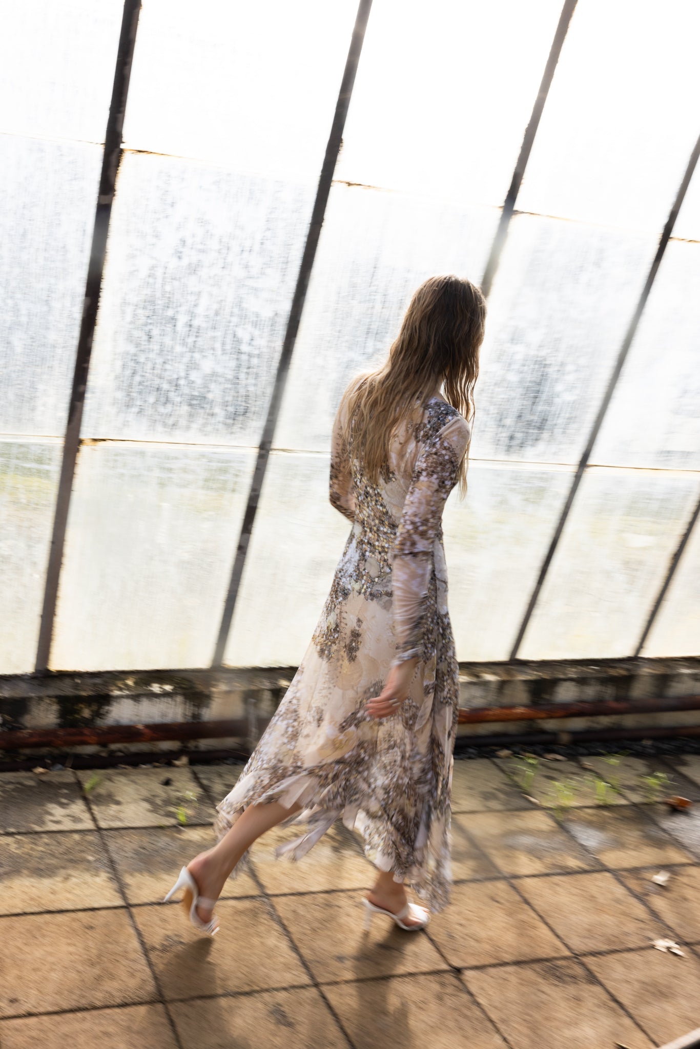 Butterfly Dress in Gold Rush