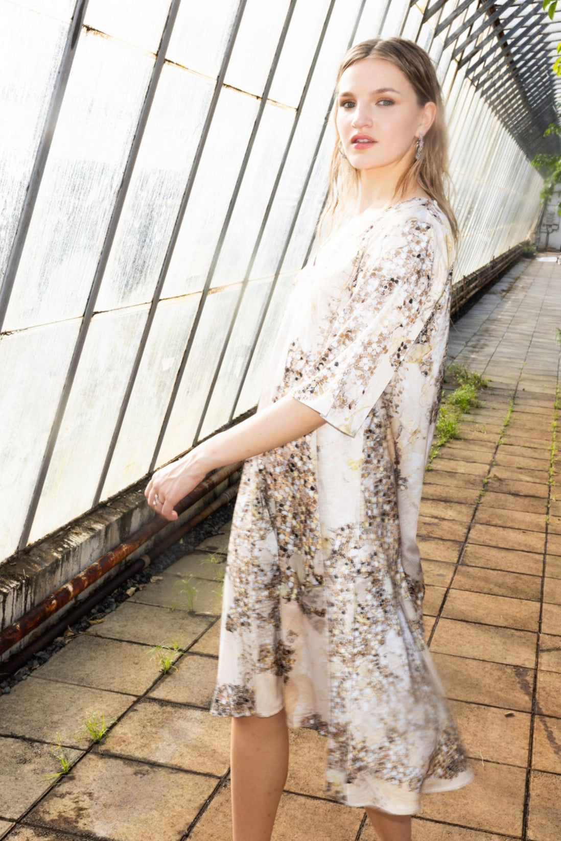 The Allure Dress in Gold Rush