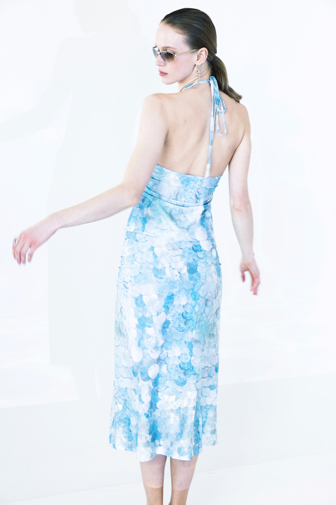 The Gathered Skirt in Seashell Sparkle