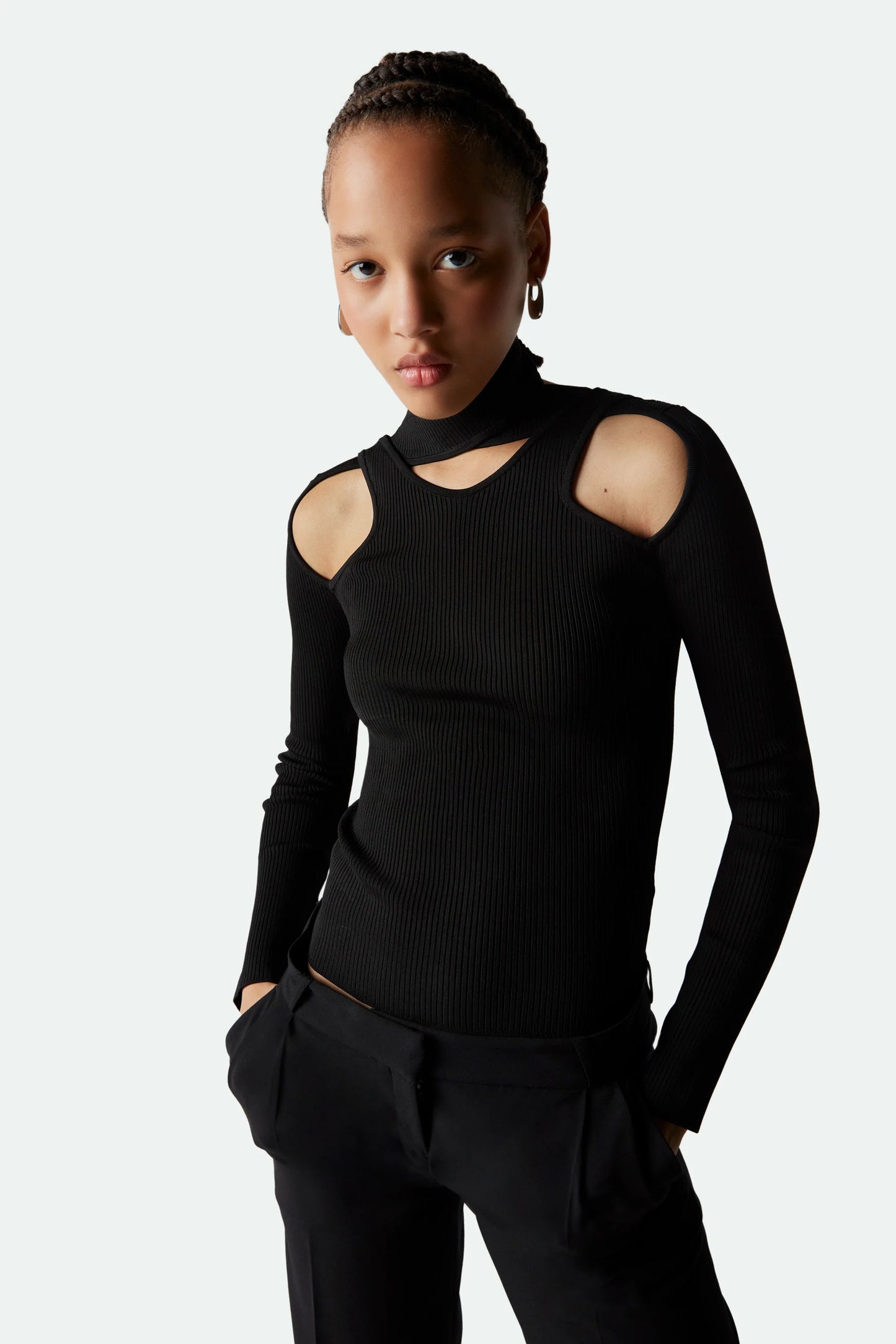 Cut Out Knit Jumper