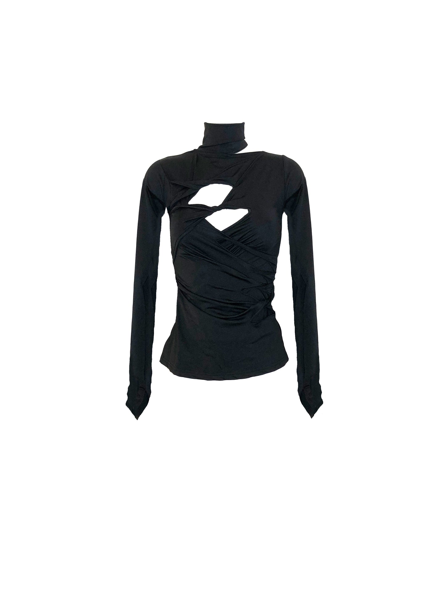 The Twisted Top in Black
