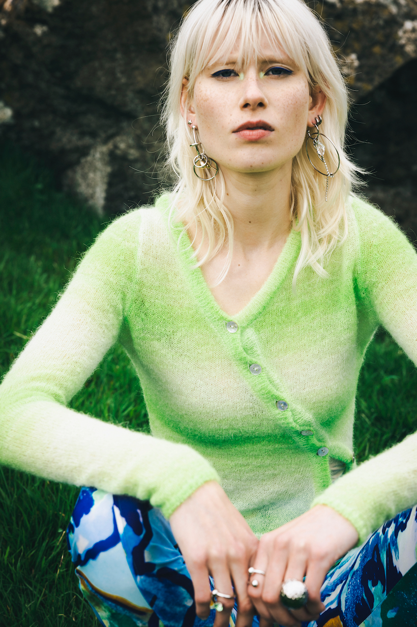 The Asymmetric Neon Sweater