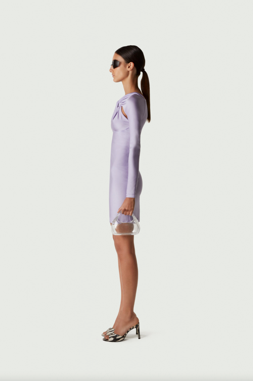 Twisted Cut Out Jersey Dress