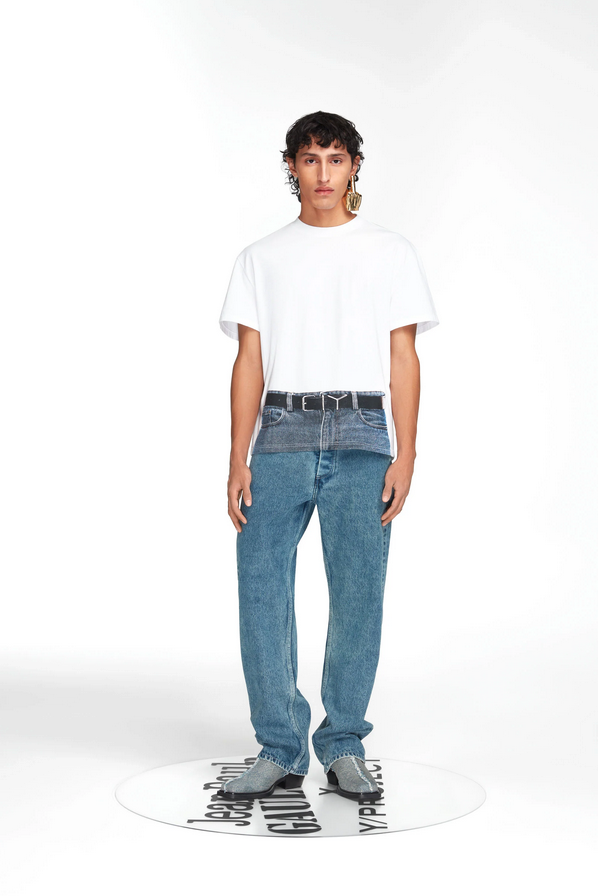Trompe L'oeil Y Belt T-shirt