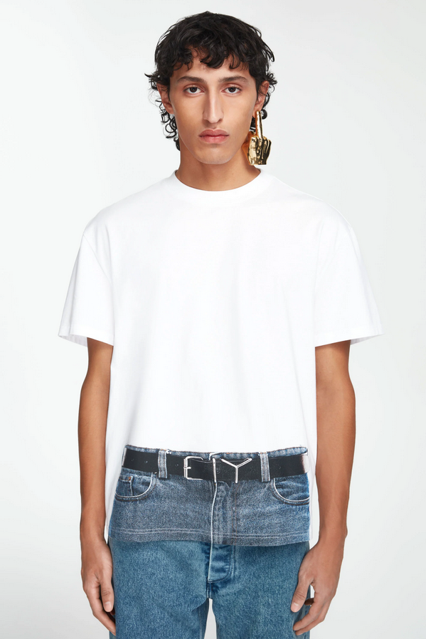 Trompe L'oeil Y Belt T-shirt