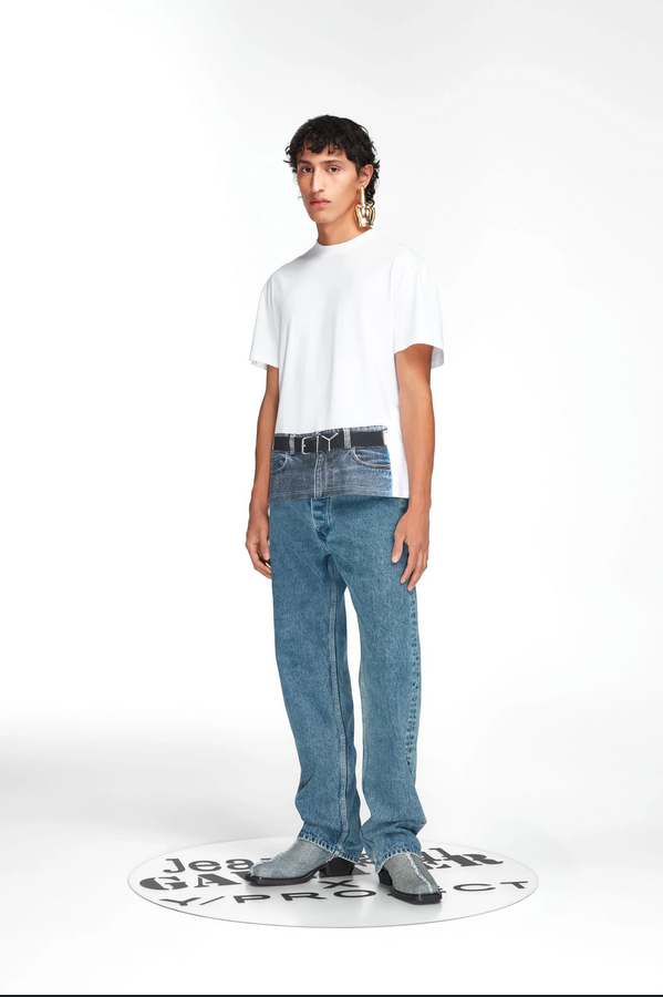 Trompe L'oeil Y Belt t-shirt