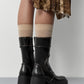 Malene Black & Brown Ankle Boots