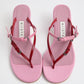 Abisai Red Mini Buckled Sandals