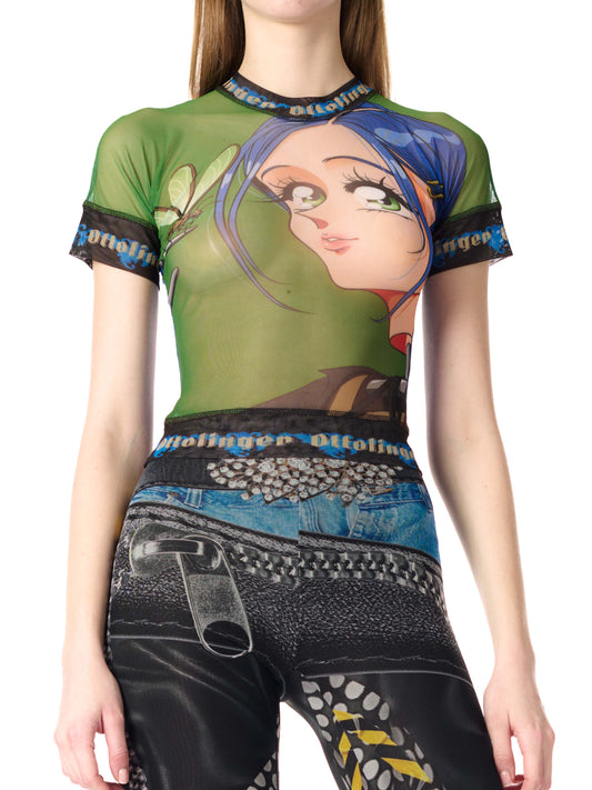Knitted Mesh T-Shirt