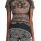 Mesh T-Shirt Print