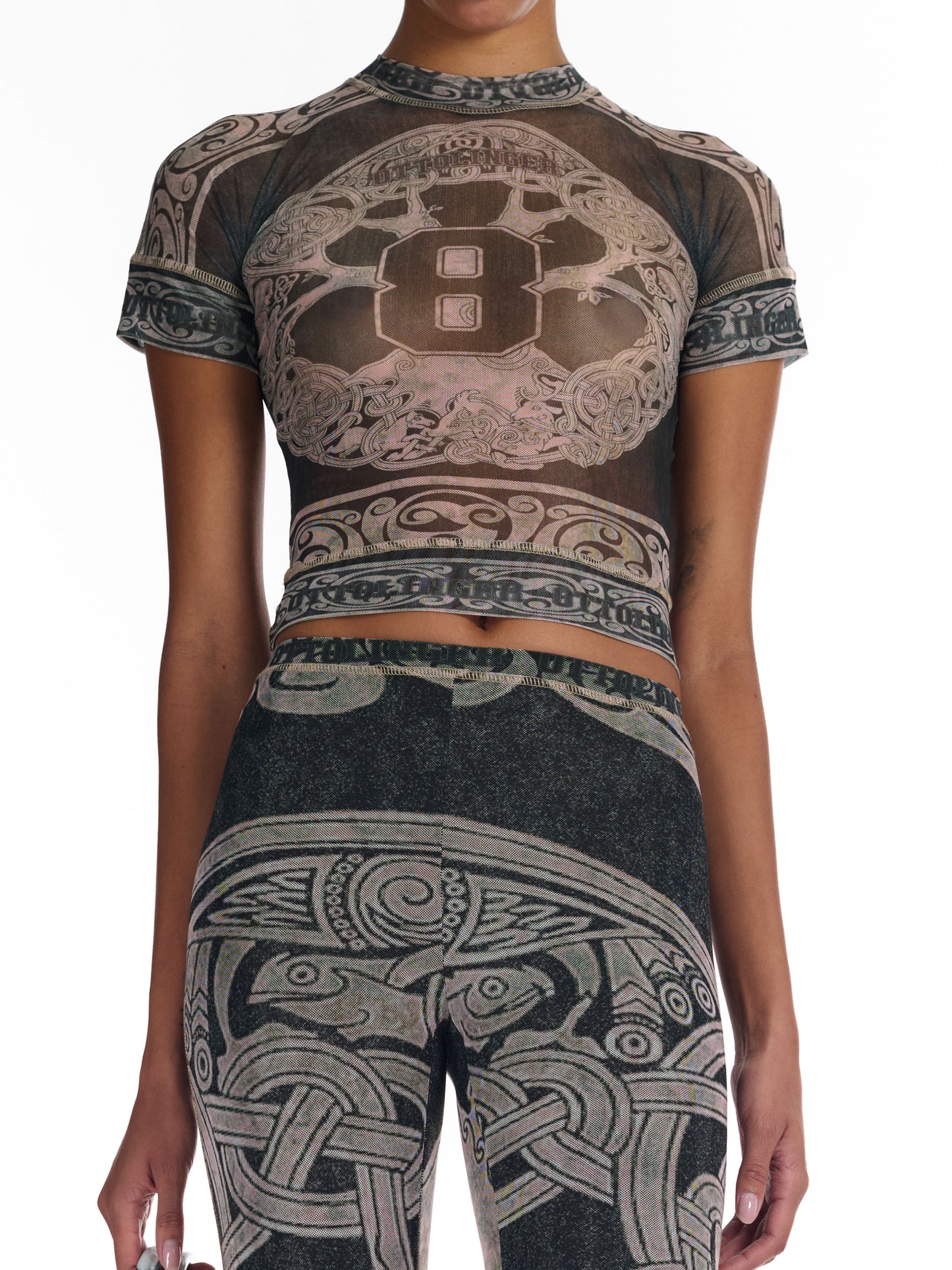 Mesh T-Shirt Print