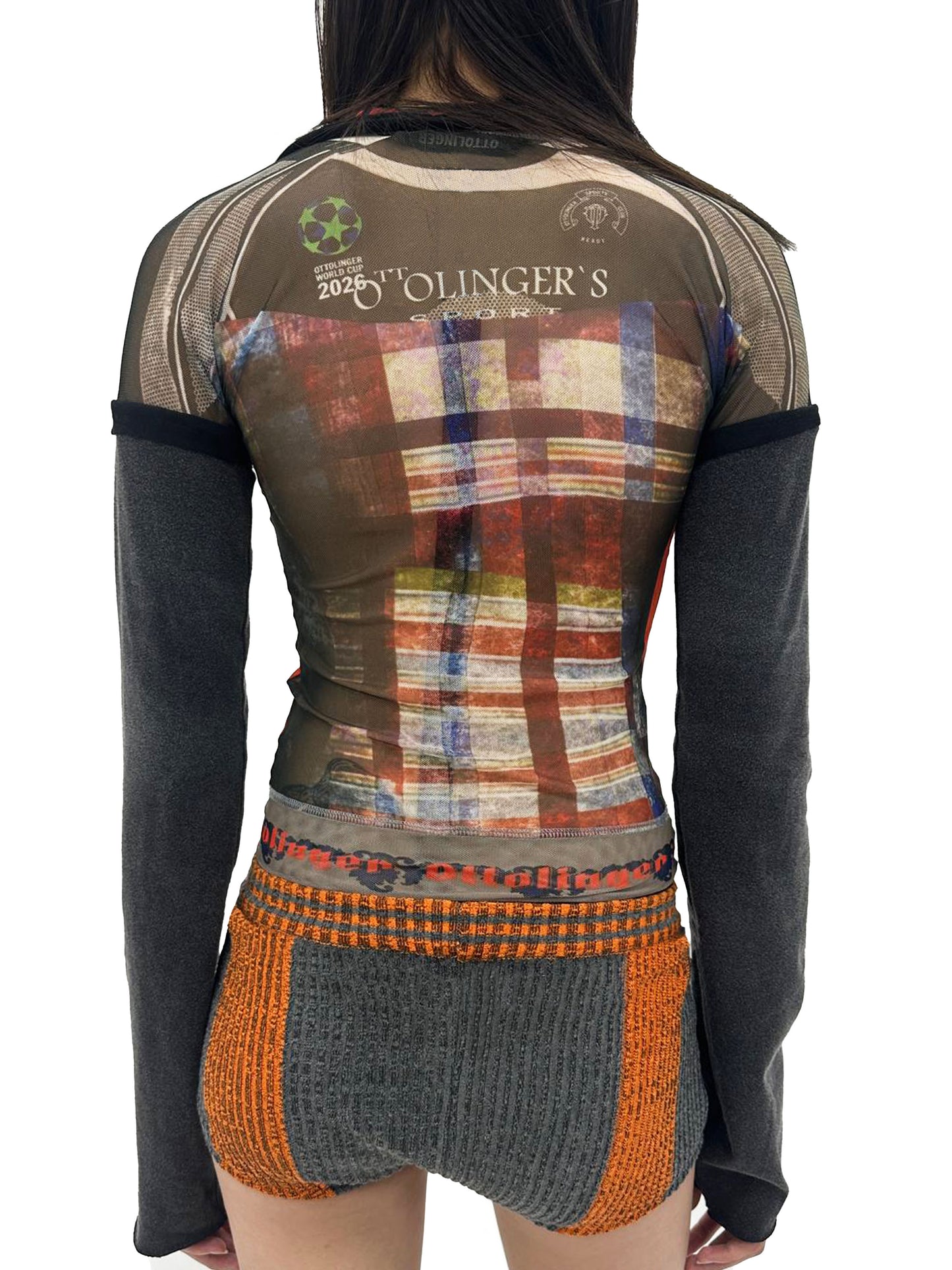 Mesh Hybrid Longsleeve - Racing Plaid