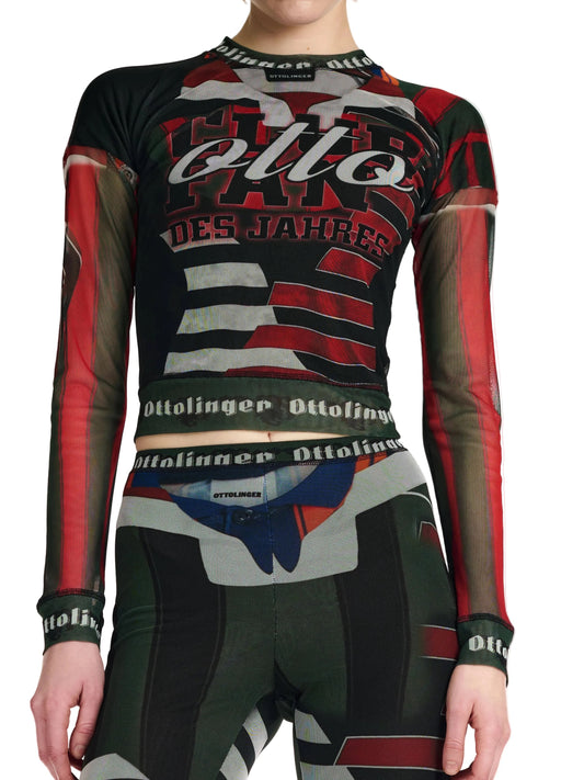 Mesh Longsleeve Sporty Polo