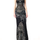 Knitted Mesh Maxi Dress