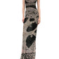 Mesh Maxi Gown Black
