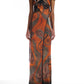 Mesh Dragonfly Gown Orange