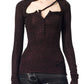 Knitted Double Closure Rib Longsleeve