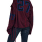 Oversized Jacquard Longsleeve Burgundy
