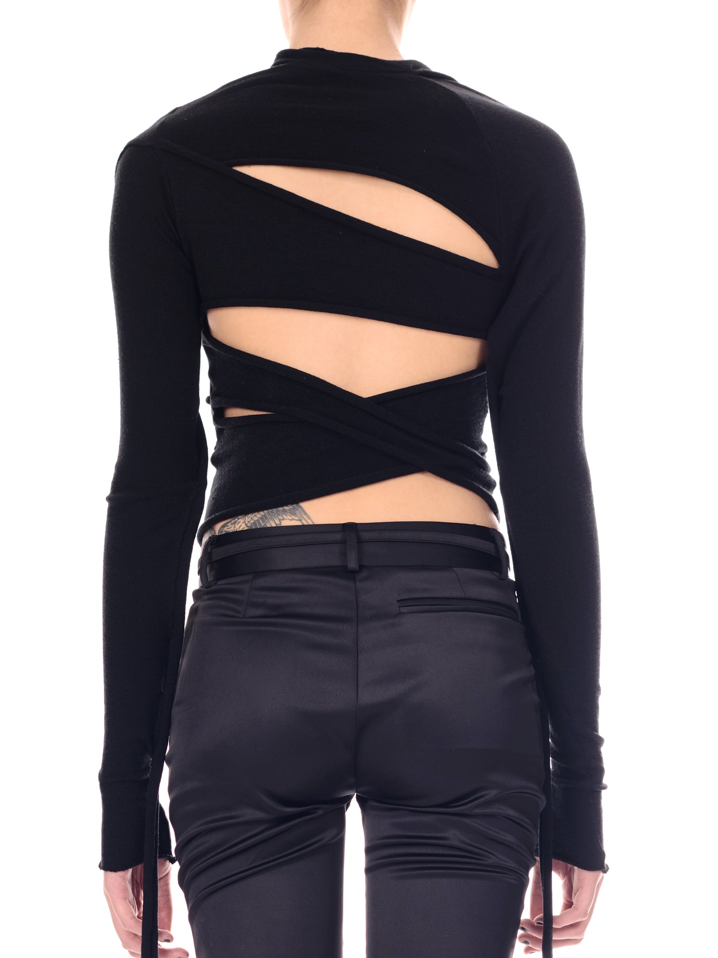Knitted Cut-Out Knit Longsleeve