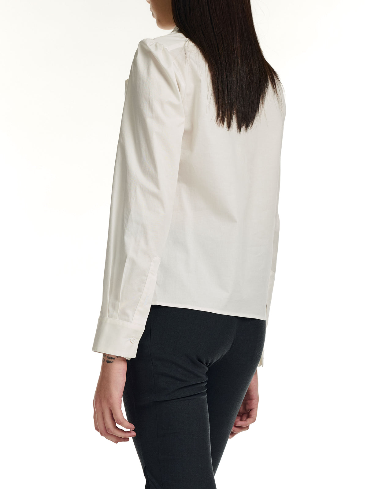 Double Closure Shirt White