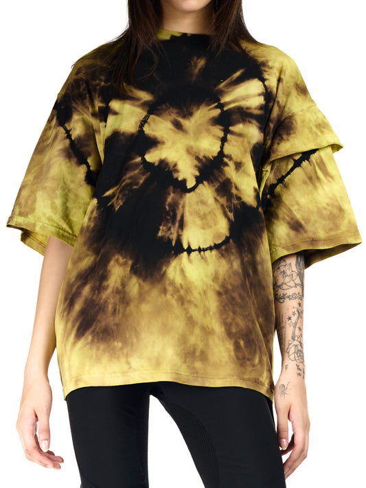 Reconstructed Oversized T-Shirt - Tie Dye