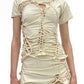 Otto Braided T-Shirt Beige