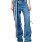 Woven Strappy Signature Wrap Jeans