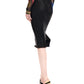 Glazed Denim Pencil Skirt Brown Overdye