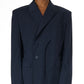 Signature Split Blazer - Navy Striped