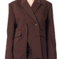 Woven Signature Split Blazer