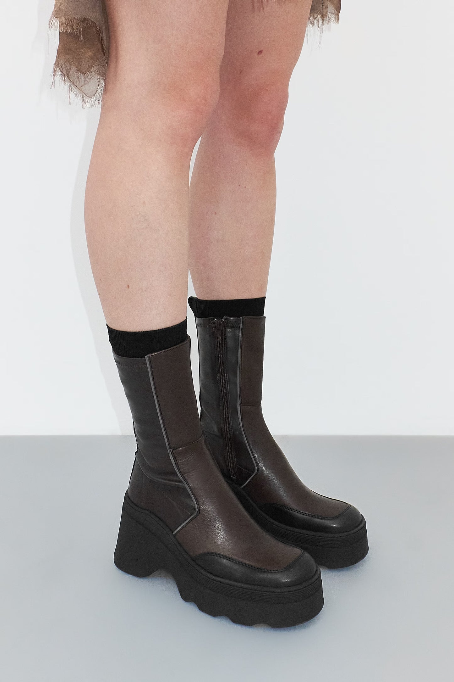 Deandra Brushed Brown Boots