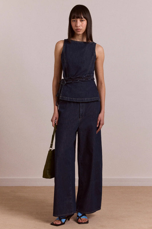 Straight Leg Augusta Jeans - Dark Indigo