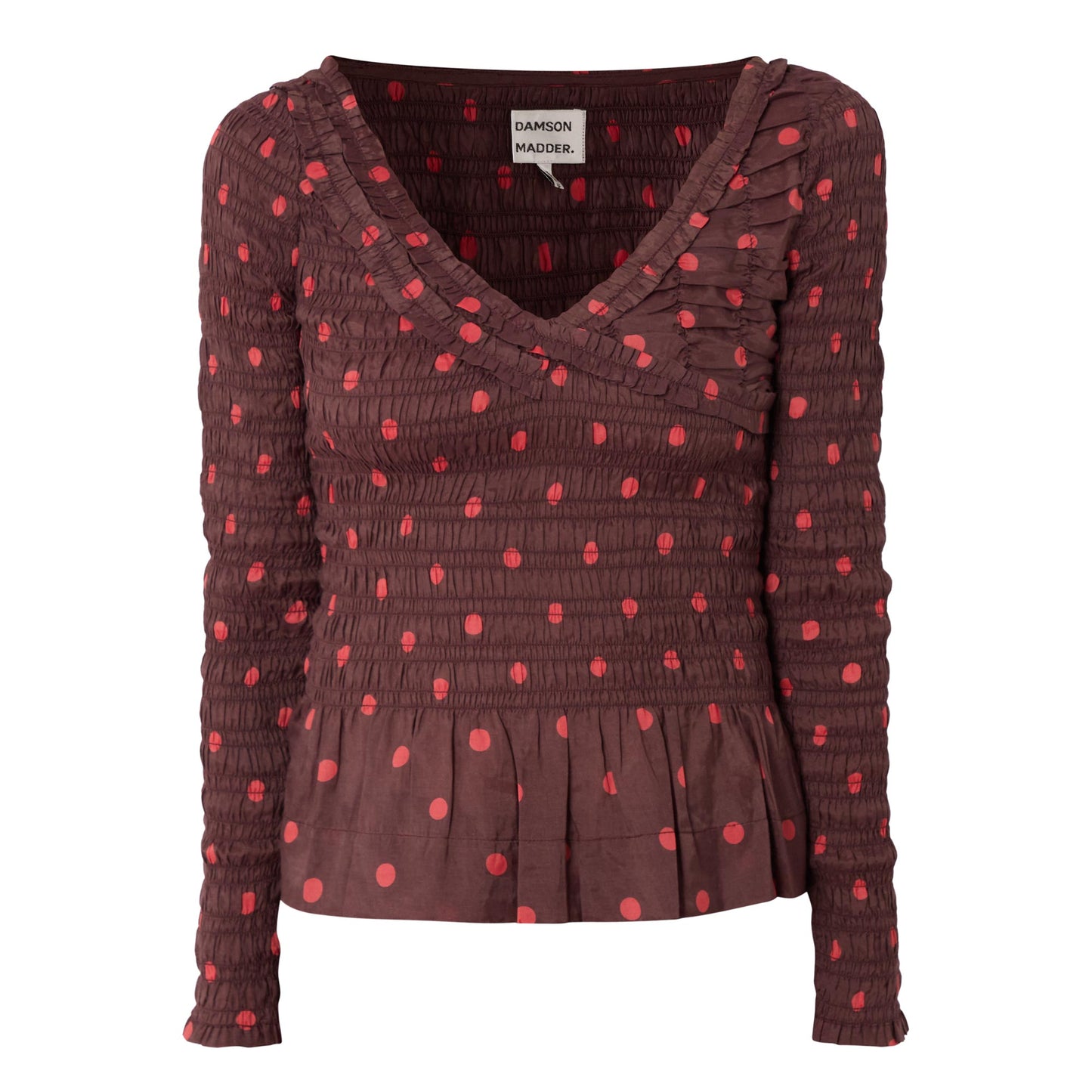 Suri Shirred Sheer Blouse