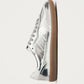 Tb.490 Rife Shimmer Silver Cream Leather Sneakers