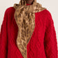 Knitted Head Scarf Leopard