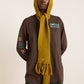 Tassel Hooded Scarf Olive