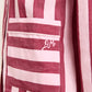 Florine PJ Set Burg/Pink Wide Stripe