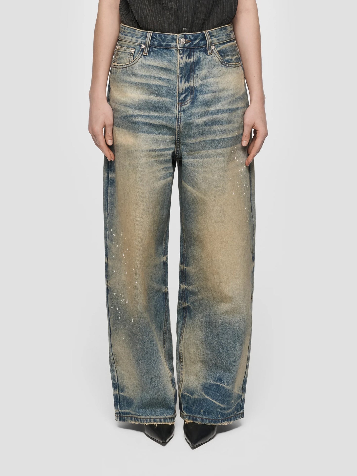 Baggy Denim Trousers Dirt Denim