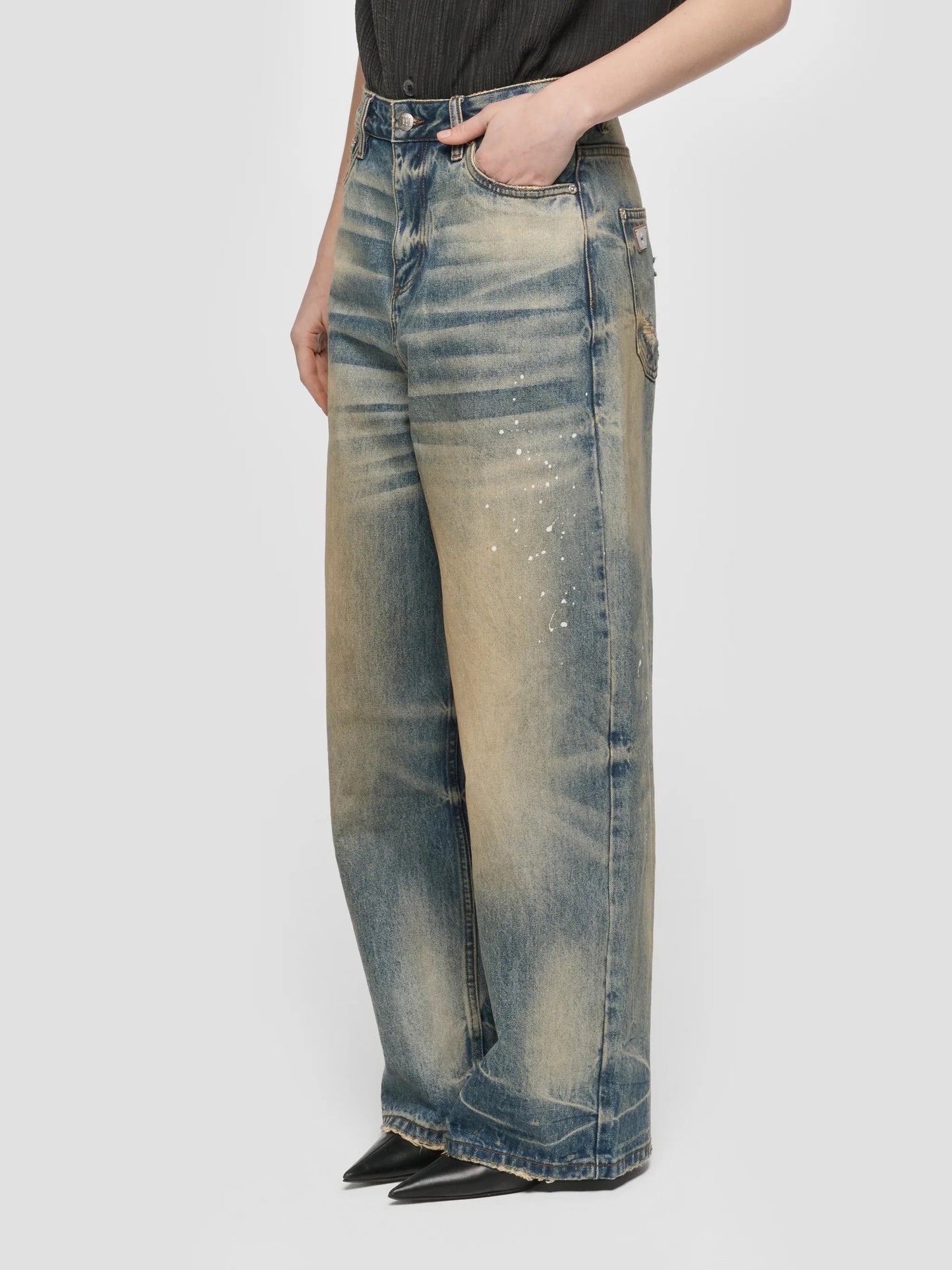 Baggy Denim Trousers Dirt Denim