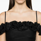 Ruffle Top Black