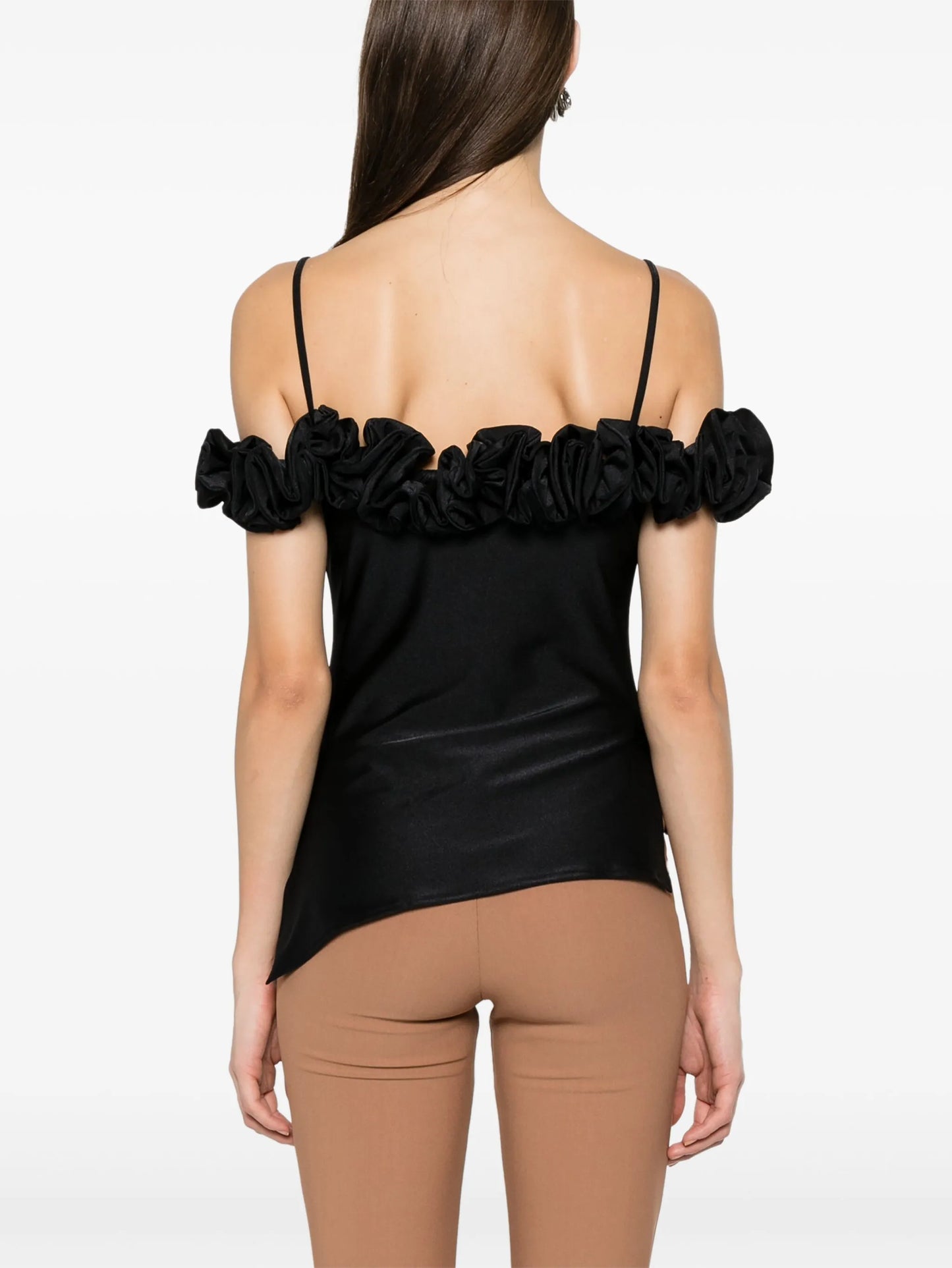 Ruffle Top Black