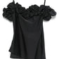 Ruffle Top Black