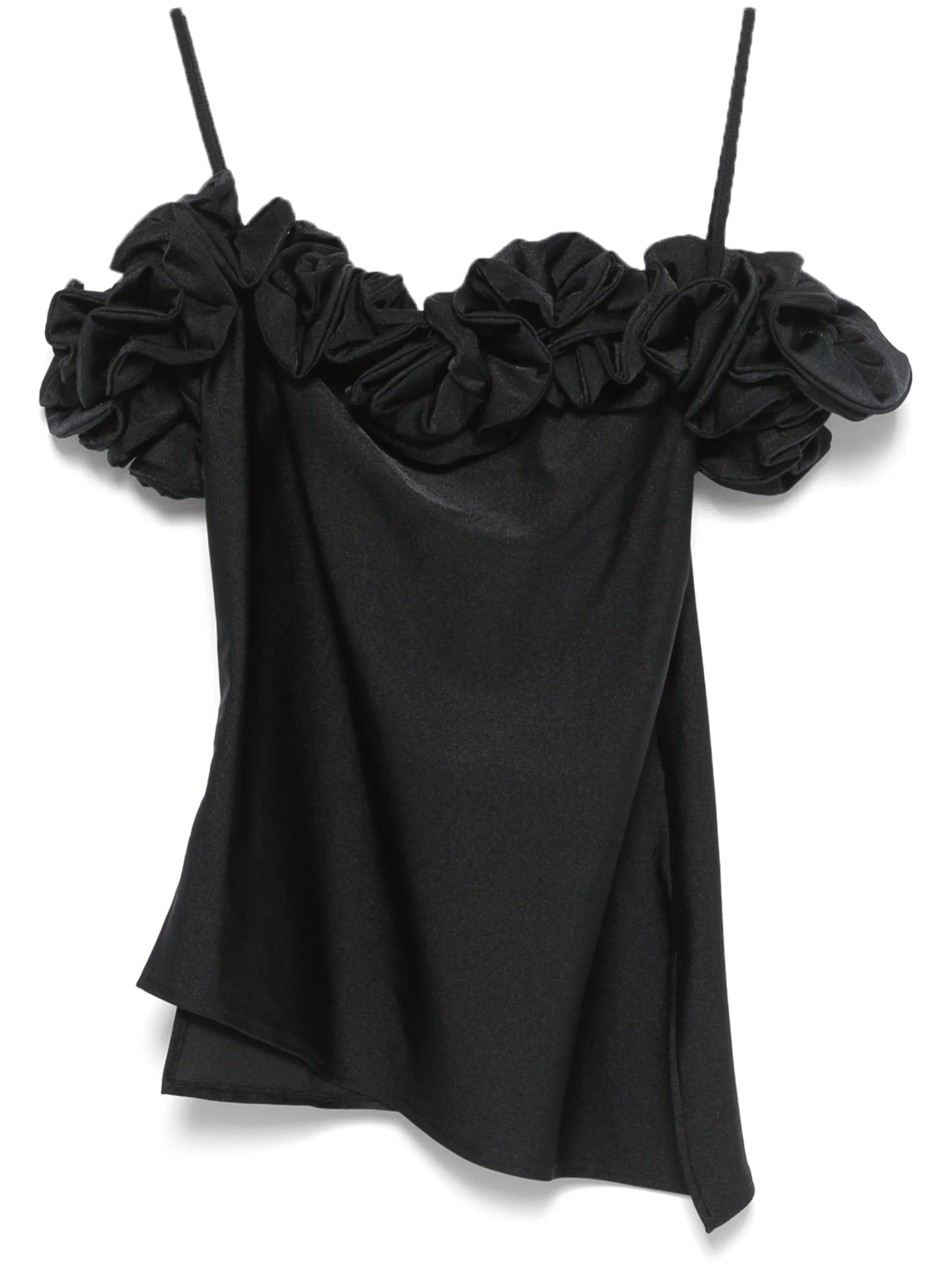 Ruffle Top Black