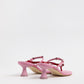 Abisai Red Mini Buckled Sandals