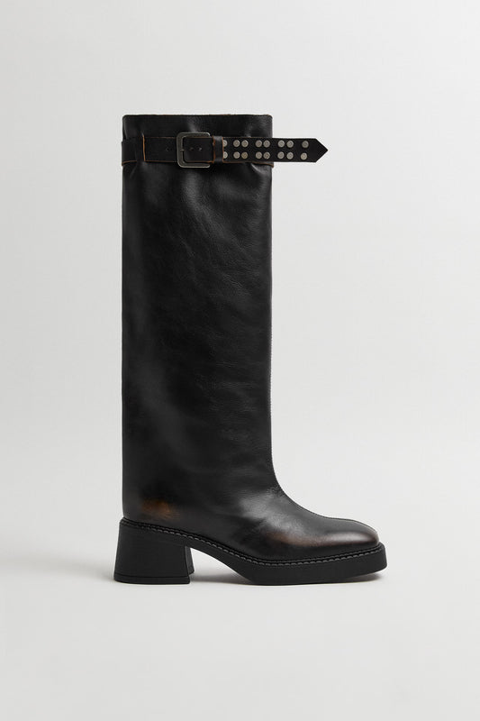 Kristel Brown Tall Boots
