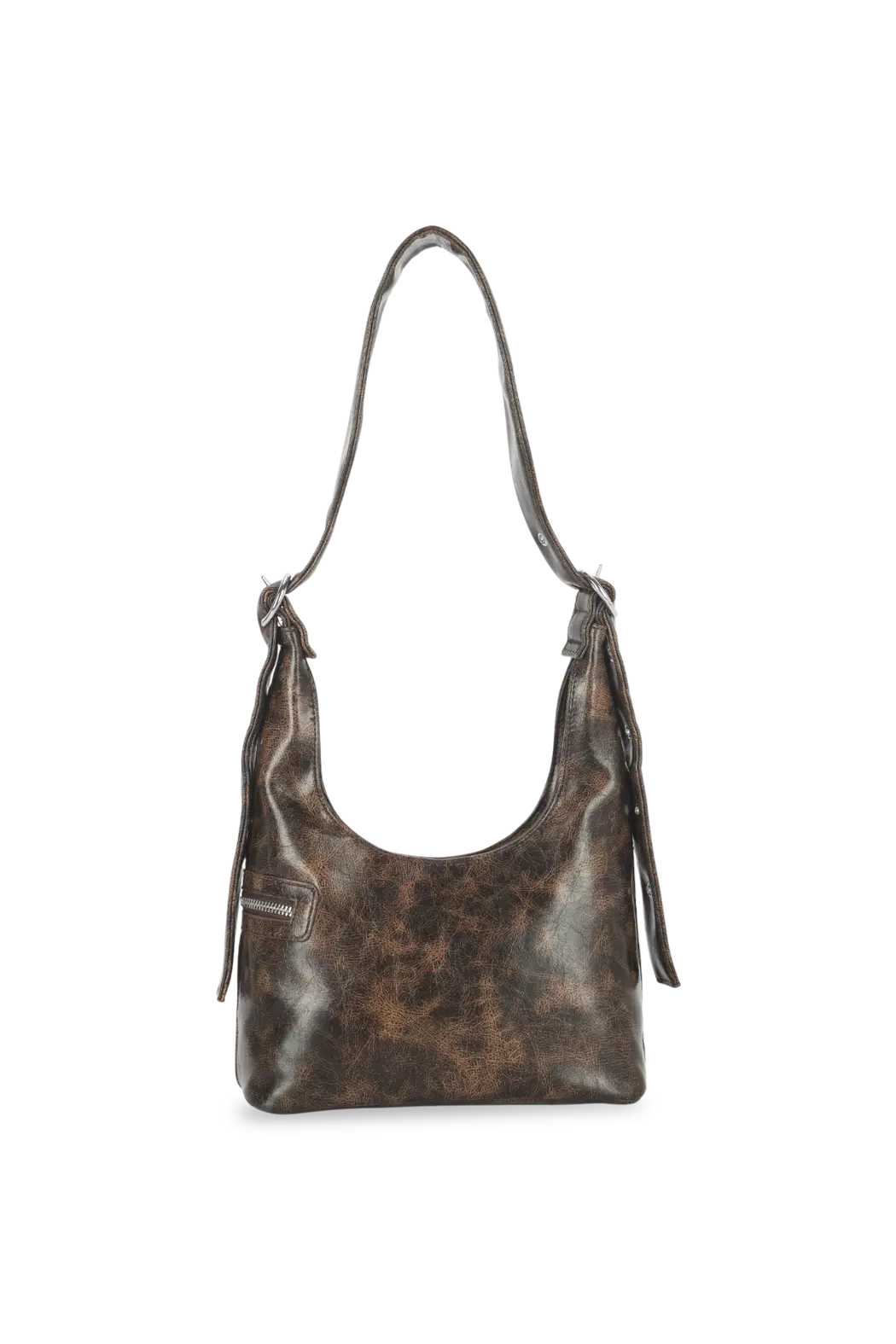 Lotta Shoulder Bag - Brown Cracked