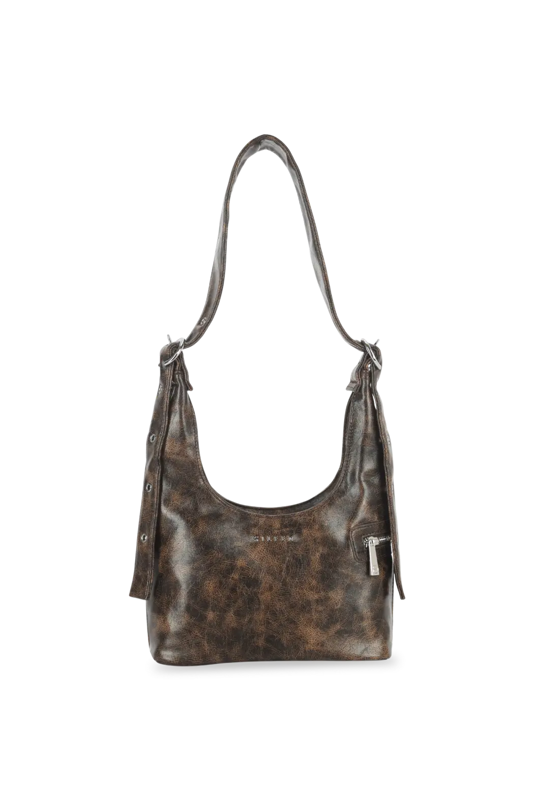 Lotta Shoulder Bag - Brown Cracked