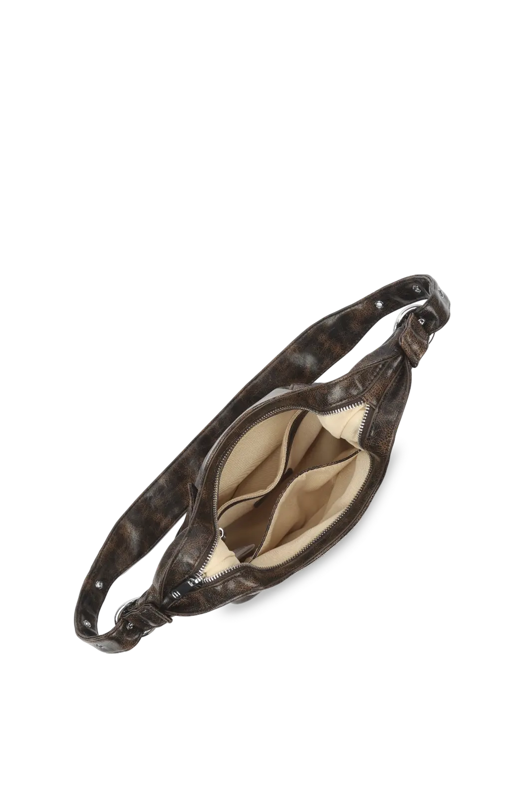 Lotta Shoulder Bag - Brown Cracked